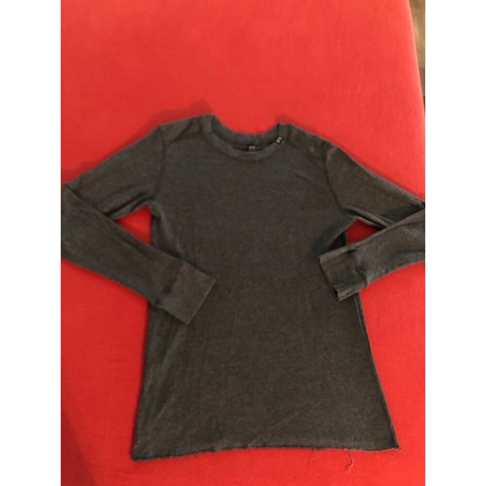 N2N mens grey long sleeve casual t-shirt Size Small